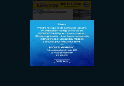 piscineslamothe.com snapshot