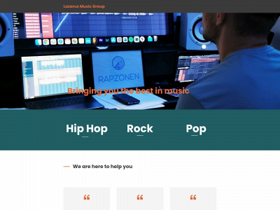 lazarusmusicgroup.com snapshot