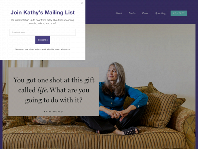 kathybuckleyspeaks.com snapshot