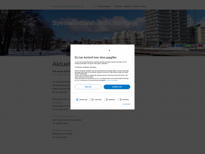 nilssonspecialisttandvard.se snapshot