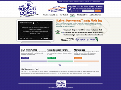 thepursuitcoach.com snapshot