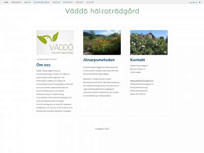 vaddohalsotradgard.se snapshot