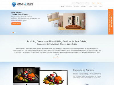 virtual2visual.com snapshot