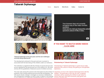 tabarakorphanage.com snapshot