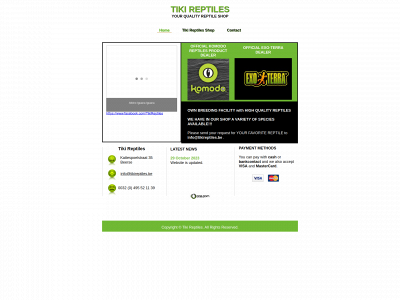 tikireptiles.be snapshot