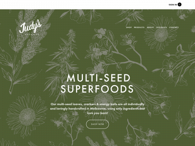 judysorganics.com snapshot