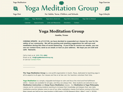 yogameditationgroup.org snapshot