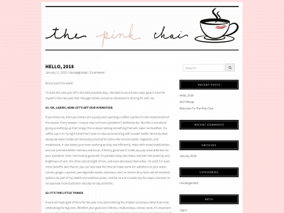 thepinkchai.com snapshot