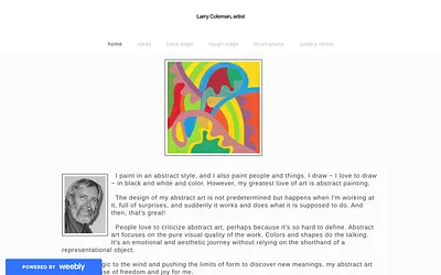 larrycolemanartist.weebly.com snapshot