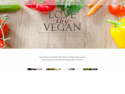 lovethyvegan.com snapshot