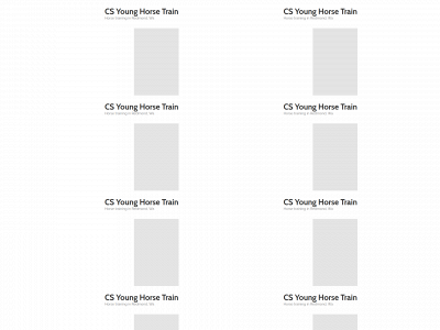 csyounghorsetraining.com snapshot