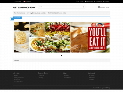 justdamngoodfood.com snapshot