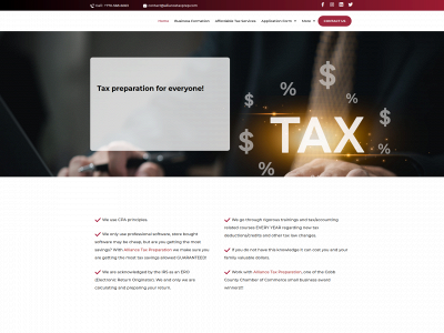 alliancetaxprep.com snapshot