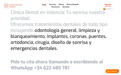 clinicadentalruzafa.es snapshot