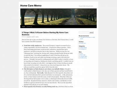 homecarememo.com snapshot