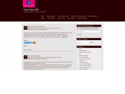 expertappsdba.com snapshot