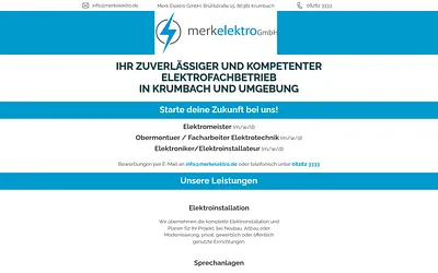 merkelektro.de snapshot