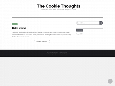 thecookiethoughts.com snapshot