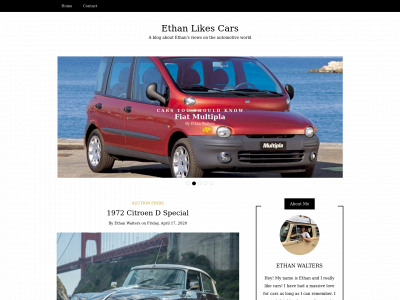 ethanlikescars.com snapshot