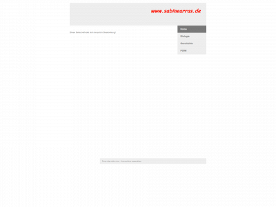 sabinearras.de snapshot