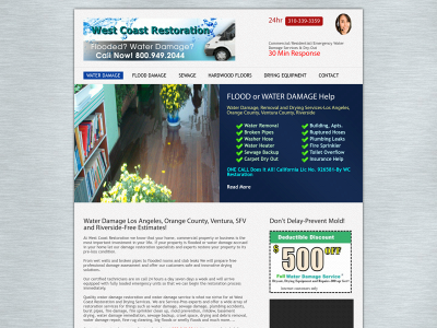 flooddamagelosangeles.com snapshot