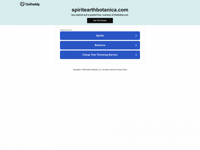 spiritearthbotanica.com snapshot