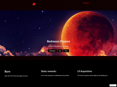 redmoonfinance.xyz snapshot