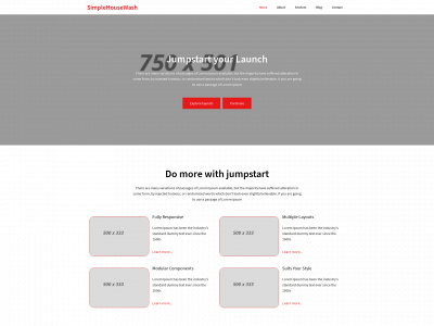 simplehousewash.com snapshot