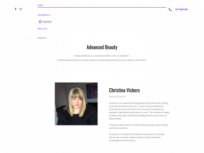 advancedbeautylimited.co.uk snapshot