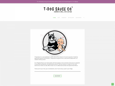 tdogsauce.com snapshot