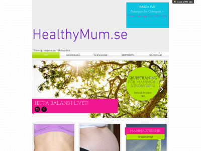 healthymum.se snapshot