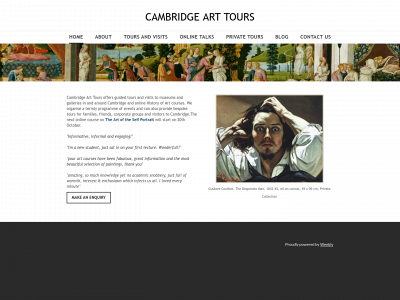 www.cambridgearttours.co.uk snapshot