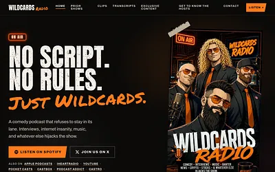 wildcardsradio.com snapshot