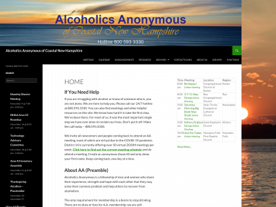 seacoastaa.org snapshot