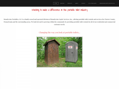 www.brandywineportables.com snapshot