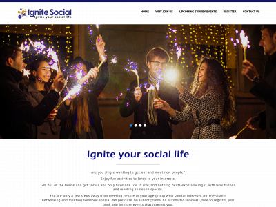 www.ignitesocialevents.com.au snapshot
