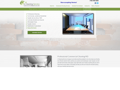 www.acommercialcleaningserviceinc.com snapshot