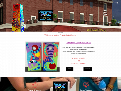 www.prairieartscenter.org snapshot