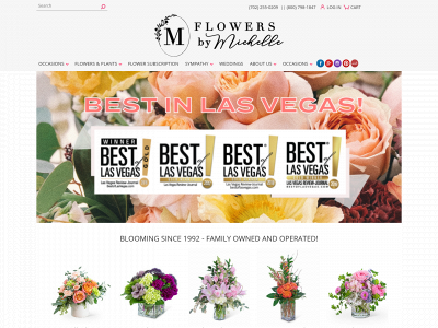 www.flowersbymichelle.com snapshot