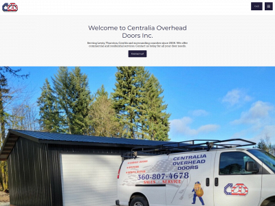 centraliaoverheaddoors.com snapshot
