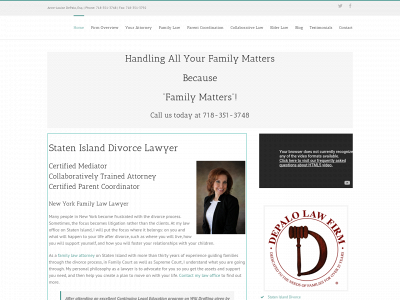 depalolawfirm.com snapshot