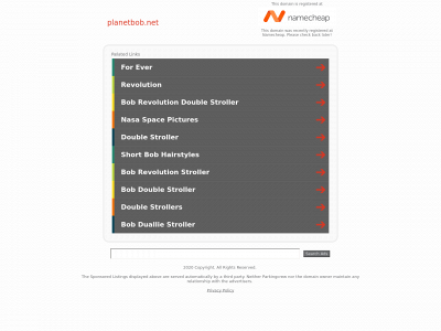 planetbob.net snapshot