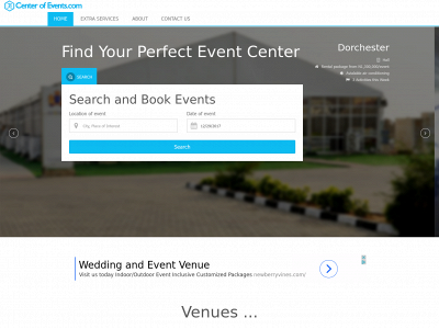 centerofevents.com snapshot