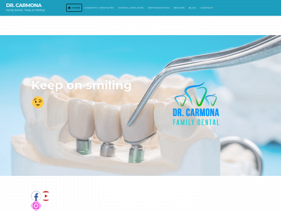 drcarmonafamilydental.com snapshot