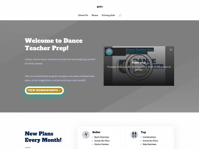 danceteacherprep.com snapshot
