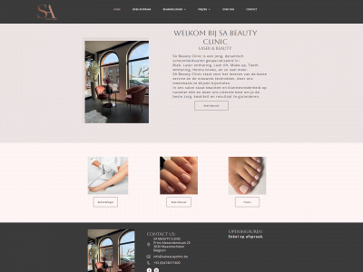 sabeautyclinic.be snapshot