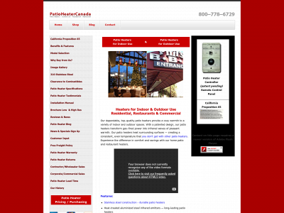 patioheatercanada.com snapshot