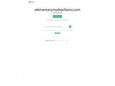 elementarymydearllama.com snapshot