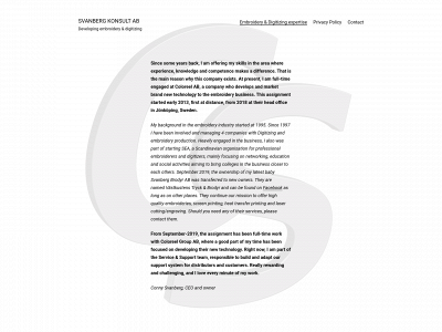 svanberg.se snapshot