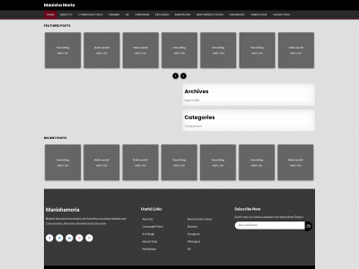 manishamoria.com snapshot
